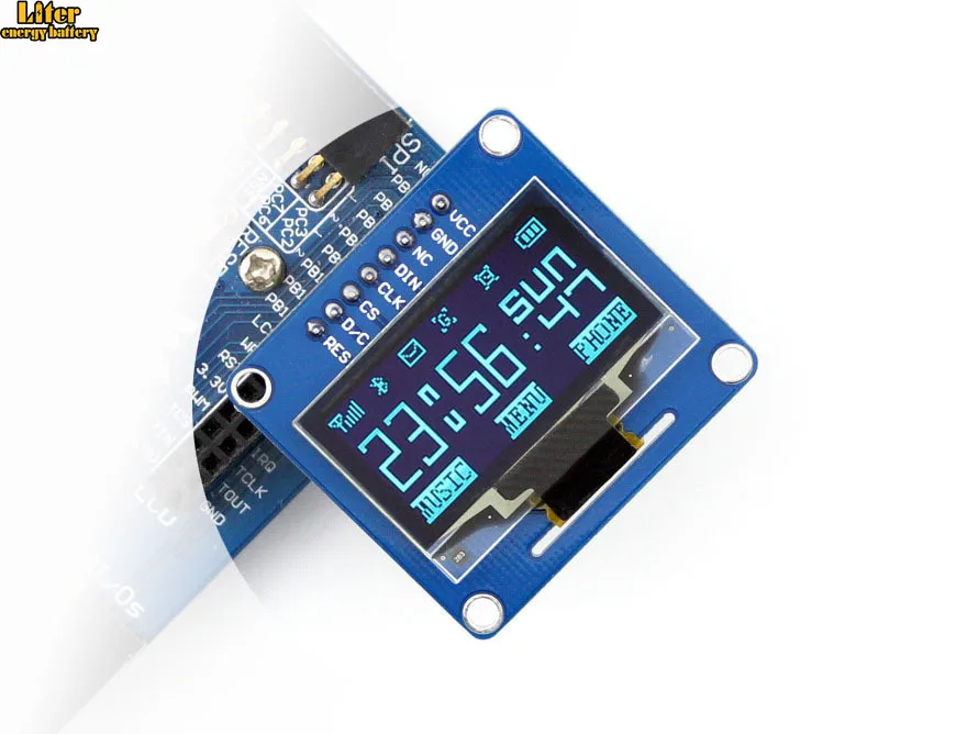 1 3 дюйма OLED (B) SPI/I2C интерфейсы прямой/вертикальный pinheader. SH1106 светодиодный чип