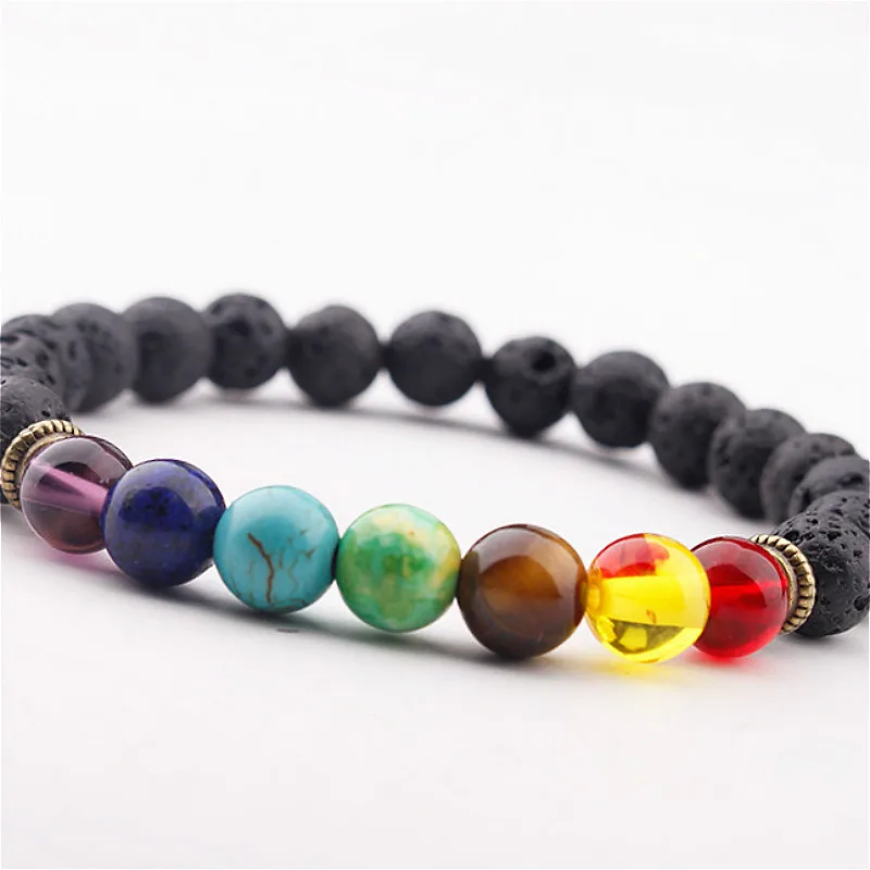 Новинка 2019 Модный женский браслет Volcano Lava Balance Bead рейки из натурального камня |