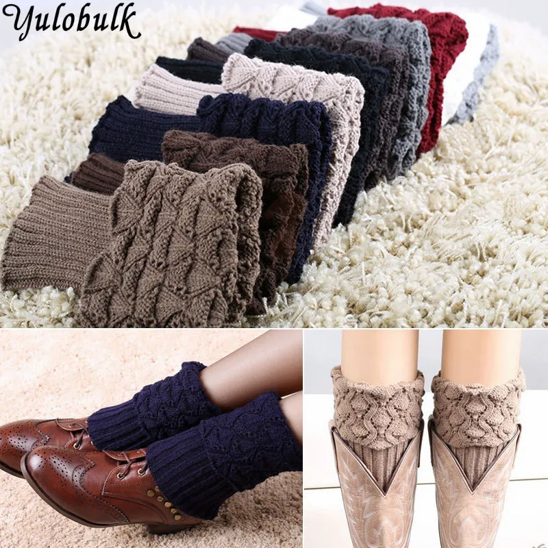 Женские вязаные крючком носки Z1 короткий вкладыш|boot socks|boot cuffsknitted leg warmers |