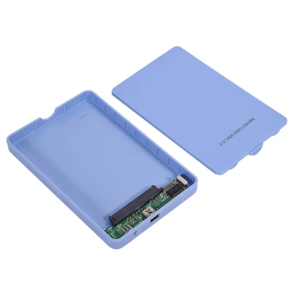 ABS 2,5 дюймов HD чехол HDD жесткий бокс 2," SATA Caddy USB 2,0 SATA Hosuing чехол для XP Win7 Win8 LINU MAX