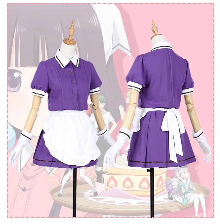 Костюм для косплея аниме смешанный с Hinata Kaho Kanzaki Hideri униформы девушек платье