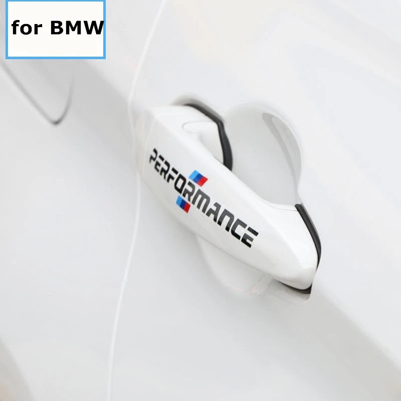 4 шт. стикер на дверную ручку автомобиля M Performance Decor автомобильные стикеры s для BMW