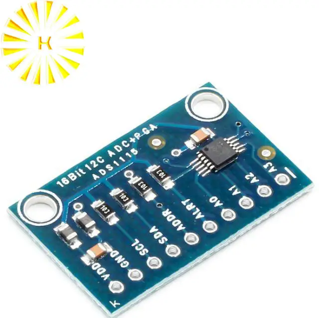 16 бит I2C ADS1115 модуль ADC 4 канальный с усилителем Pro Gain RPi 1 шт.|Интегральные схемы| |