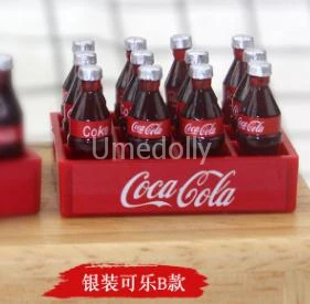coke style 2 1 дюжина 12 шт. мини-Кокс напитки 1/12 кукольный домик миниатюрная еда для OB11 BJD кукла напитки Бутылка ролевые игры кухонные аксессуары - Цвет: coke style 2