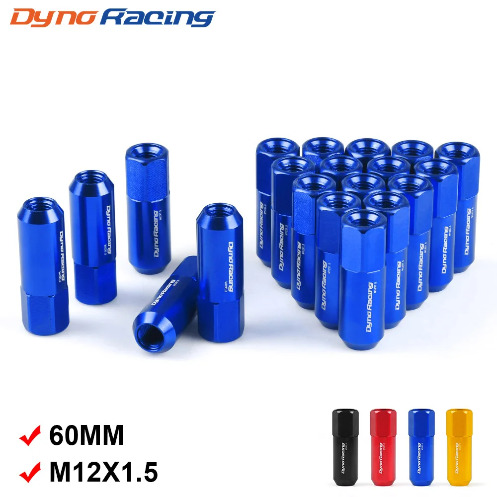 

Dynoracing 60MM M12*1.5 Wheel Nuts New 20PCS Racing Lug Wheel Nuts Screw Aluminum Lug Nut M12X1.5 BX100442