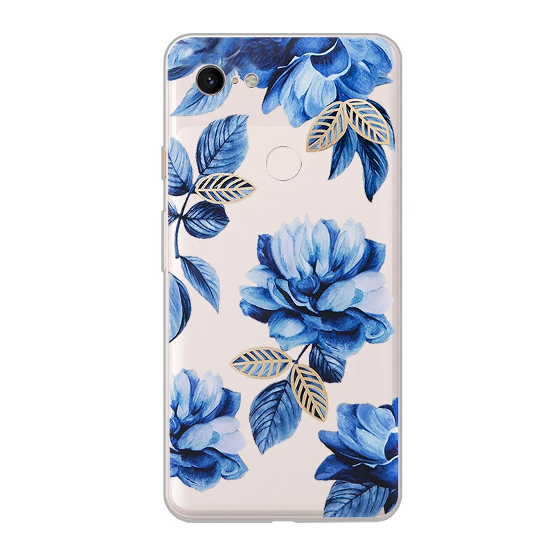 ciciber New Fashion Phone Cases For Google Pixel 3 2 XL Case Soft TPU Back Cover for 3XL 2XL Flower Funda Capa Coque |