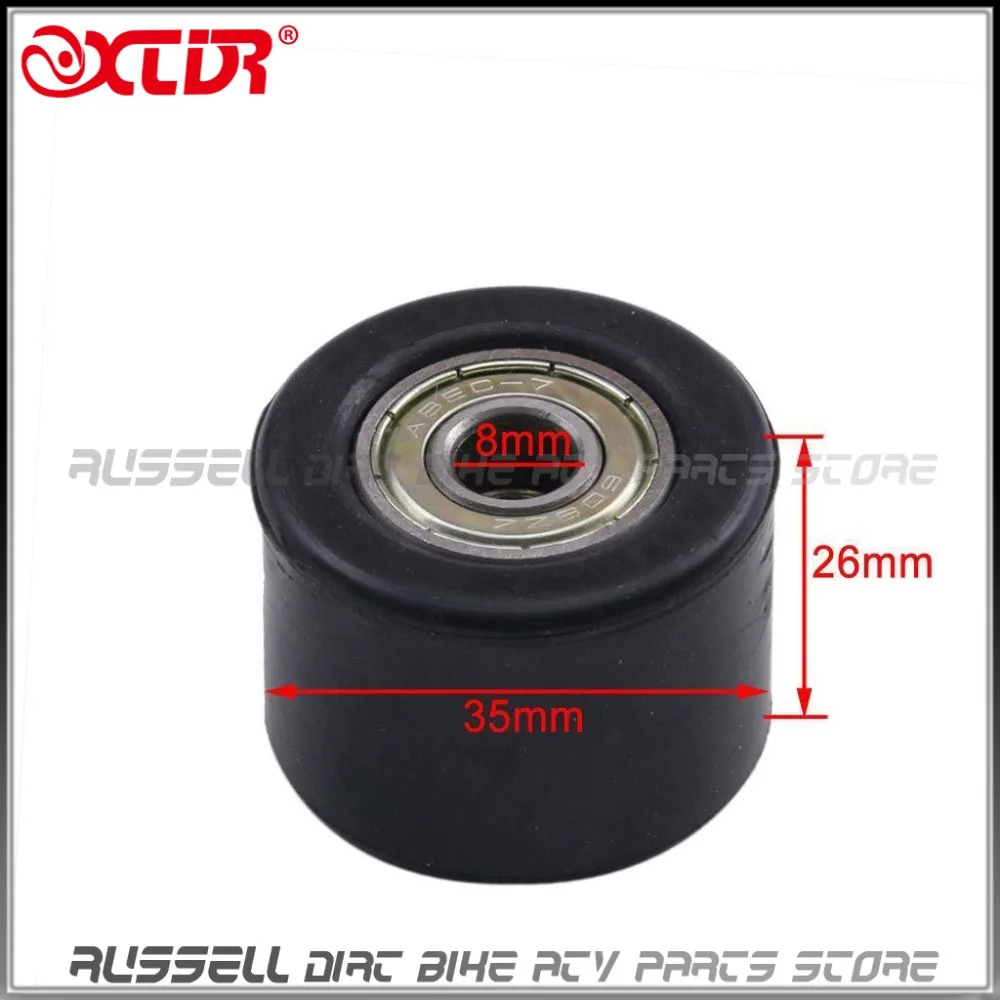 8 мм 10 черный цепной шкив натяжитель ролика для моторизованных Dirt Pit Bike мотоцикл pro