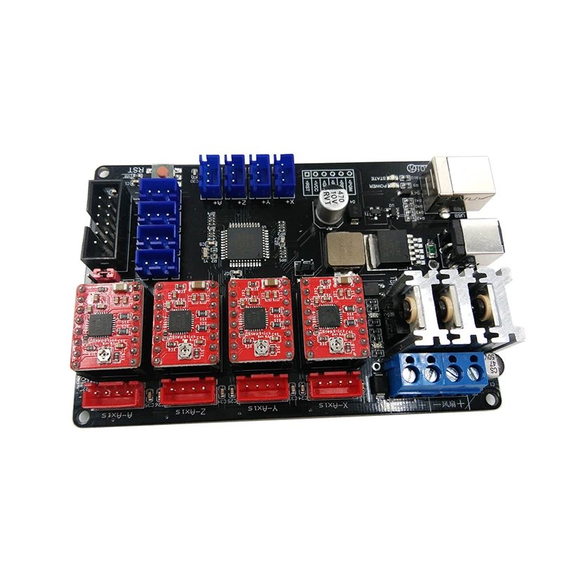 CNC USB управление Лер 4 оси лазерная гравировка машина панель управления для DIY лазерный гравер машина материнская плата