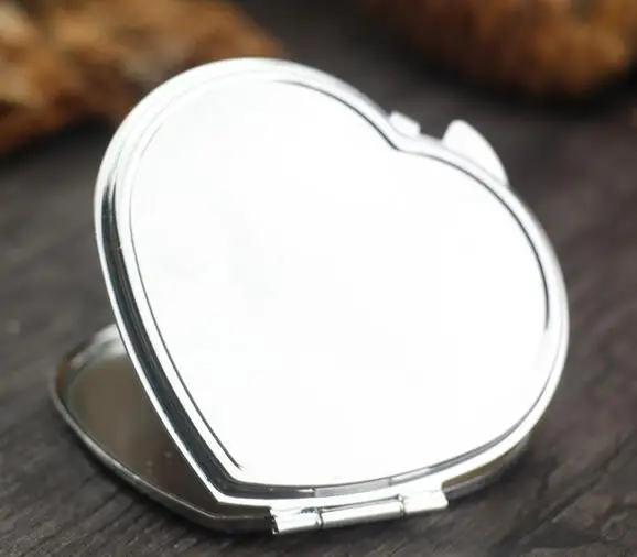 1 шт. компактное металлическое косметическое зеркало 60 мм|mirror women|silver brasilver mirror