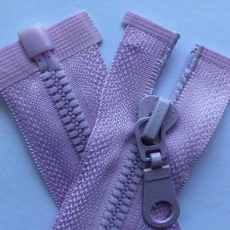 13 light purple 3 шт. 5#70 см 80 см длина высокое качество смолы молнии Цвет зеленый черный синий открытый конец спортивная одежда молния Одежда Швейные аксессуары - Цвет: 13 light purple