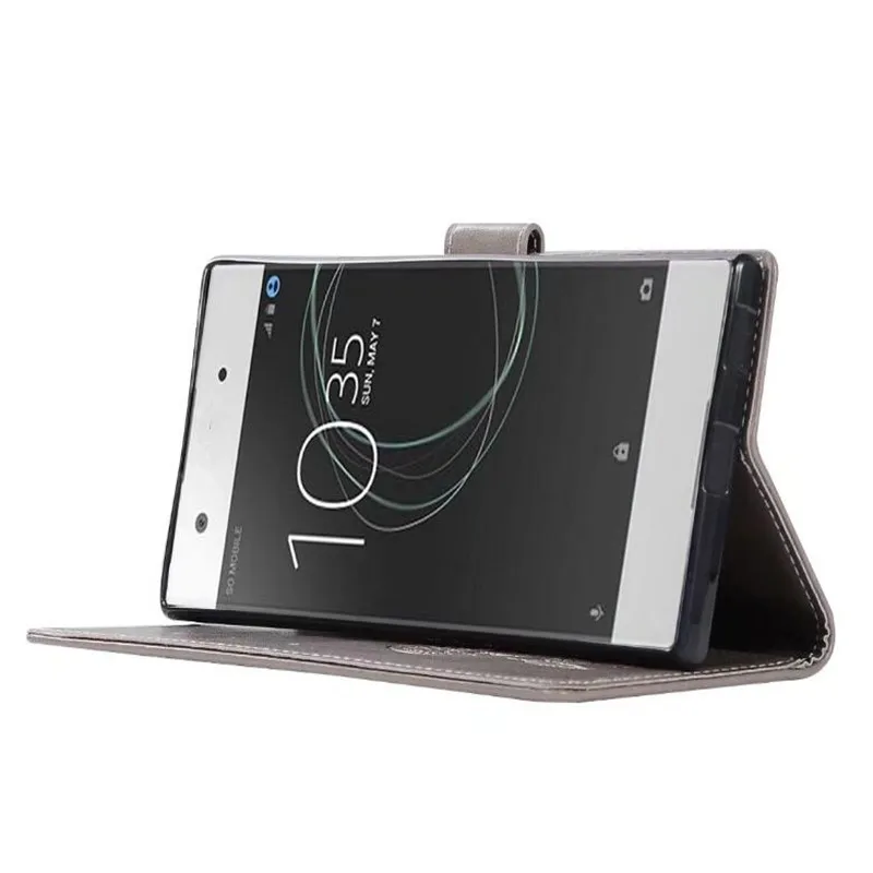 Effelon для Sony Xperia XA чехол Высокое качество искусственная кожа ретро узор кошелек