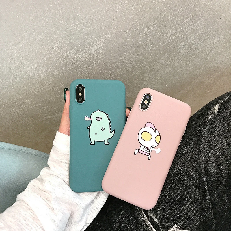 Чехол для телефона для iphone 7, чехол для iphone X, 7, 6, 8 Plus, чехол для iphone Xs Max, XR, милый мультяшный Мягкий ТПУ чехол на заднюю панель s, задняя крышка