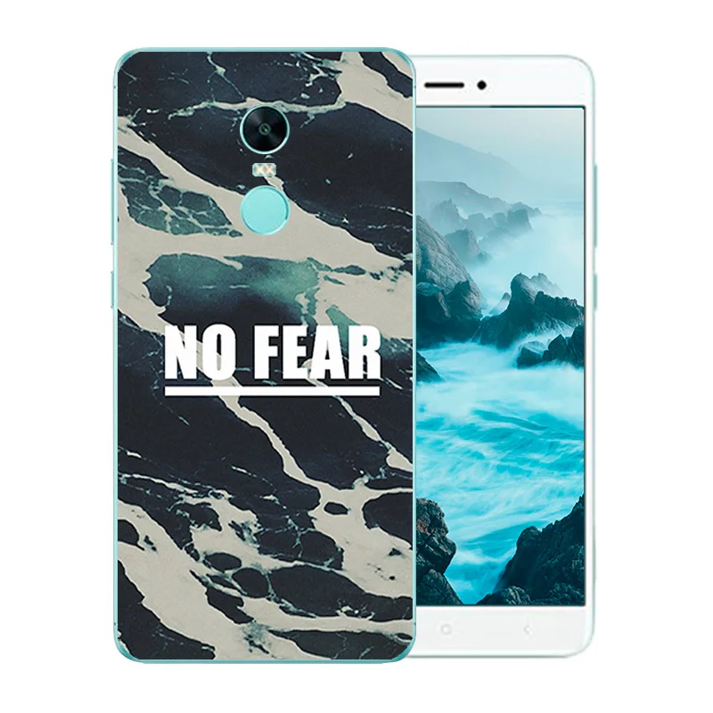 Luxury Clear for Xiaomi Redmi Note 4X Soft Back Cover Color Stone Pattern 4 Global Version Phone Case Matte Funda |