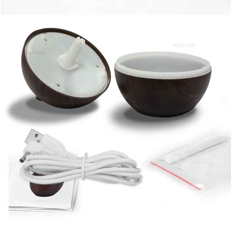 KBAYBO 130ML USB Aroma Essential Oil Diffuser Ultrasonic Cool Mist Humidifier with 7 Color Change LED light for Car Office Home | Бытовая