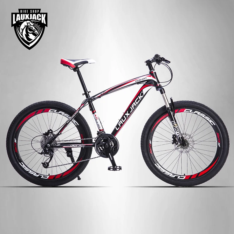 LAUXJACK горный велосипед стальная рама 24 скорость Shimano механические дисковые