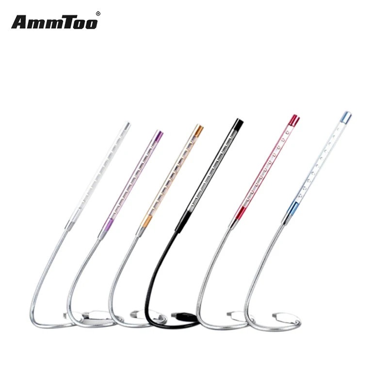 Суперъяркий мини светильник с 10 светодиодами USB Гибкая Металлическая