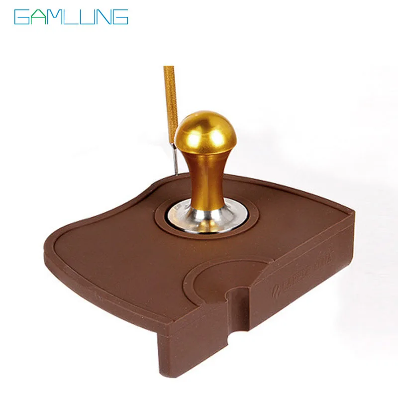 Бренд gamlung кофе эспрессо тампер коврик из силиконовой резины угловой (без stamper)