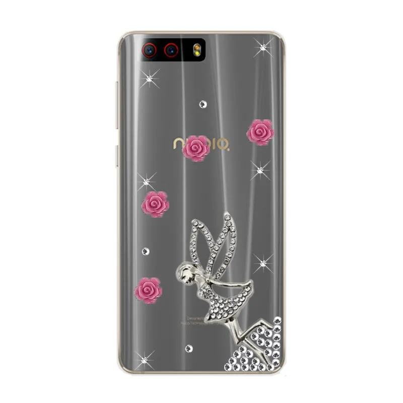 Nubia Z17 mini s 3D чехол со стразами для ZTE N3 N2 M2 lite N1 Axon 7s 7 Max min coque |