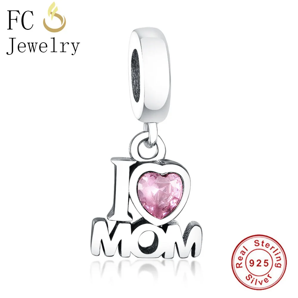 Fit Charms Браслет из стерлингового серебра 925 пробы Семейные Подвески подвеска