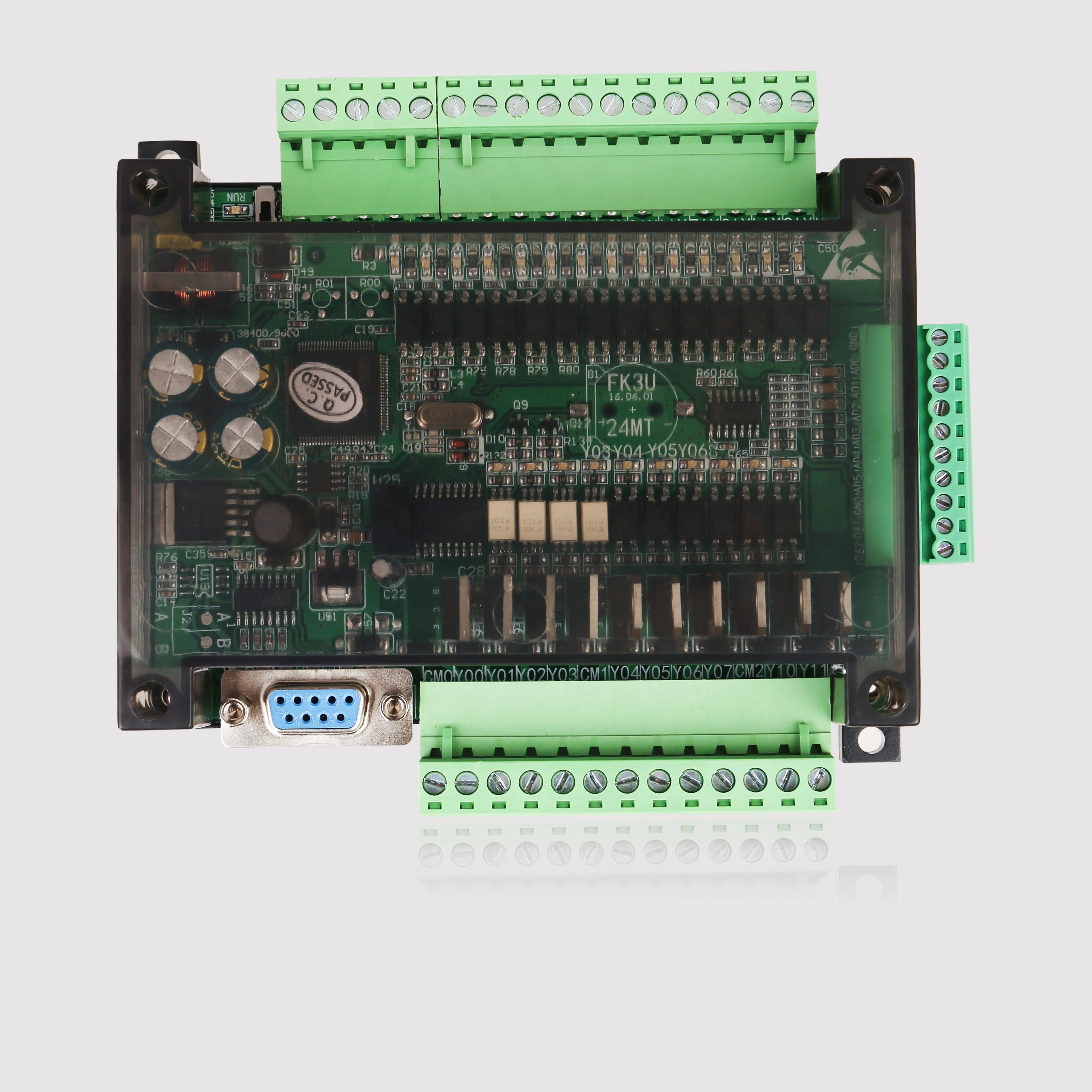 FX1N FX2N FX3U 24MR или 24MT 6AD 2DA PLC RS232 RS485 Modbus RTU 24VDC для Mitsubishi PLC|rtu|rtu modbusplc rtu |