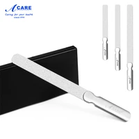 acare nail files brush durable stainless steel buffer grit sand fing nail art accessories file manicure pedicure polish tools