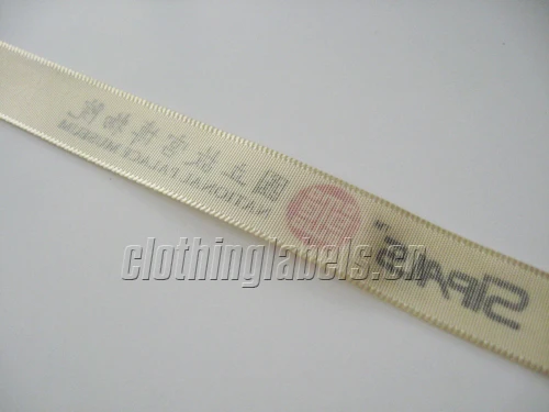 

printed label for pants, shirts, labels for clothing, satin tape