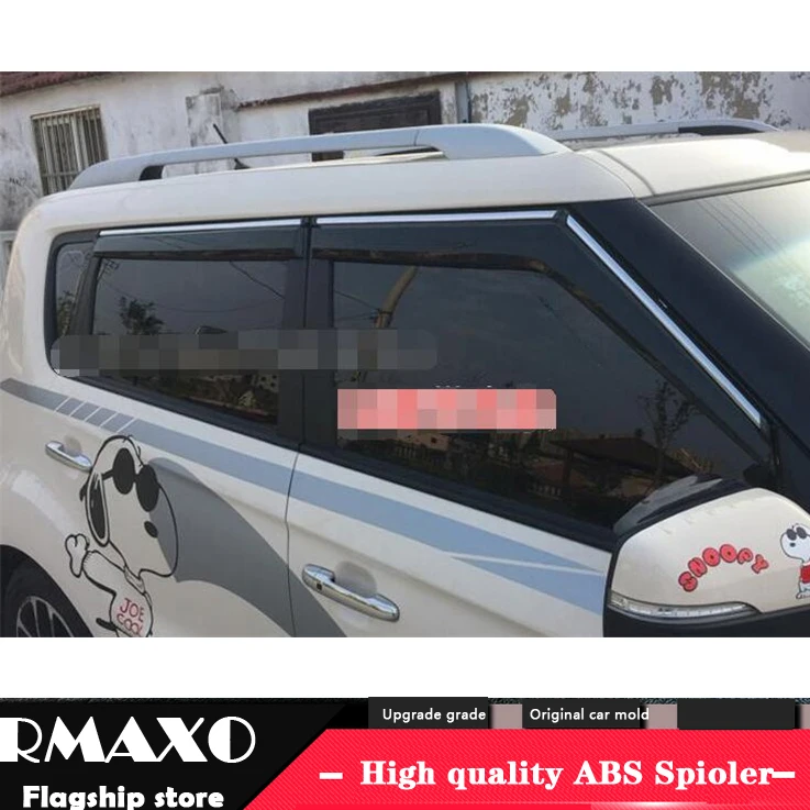 

For KIA SOUL hatch-back Plastic Window Visor 2010-2013 Vent Shades Sun Rain Deflector Guard For KIA SOUL