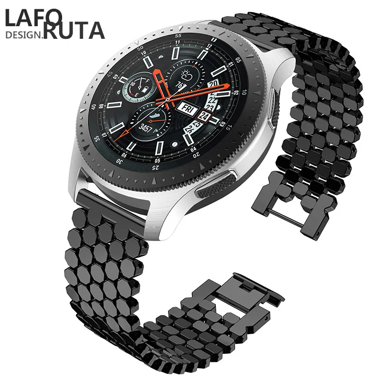 Laforuta Stainless Steel Band for Samsung Galaxy Watch 46m  Samsung Gear S3 Frontier/Classic Wristband22mm Quick Release Strap