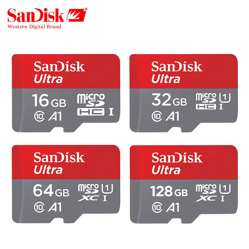 Sandisk Micro SD карта 16 ГБ 32 64 Гб 128 200 A1 TF 100 МБ/с./с C10 флэш-карта памяти Microsd cartao de memoria |
