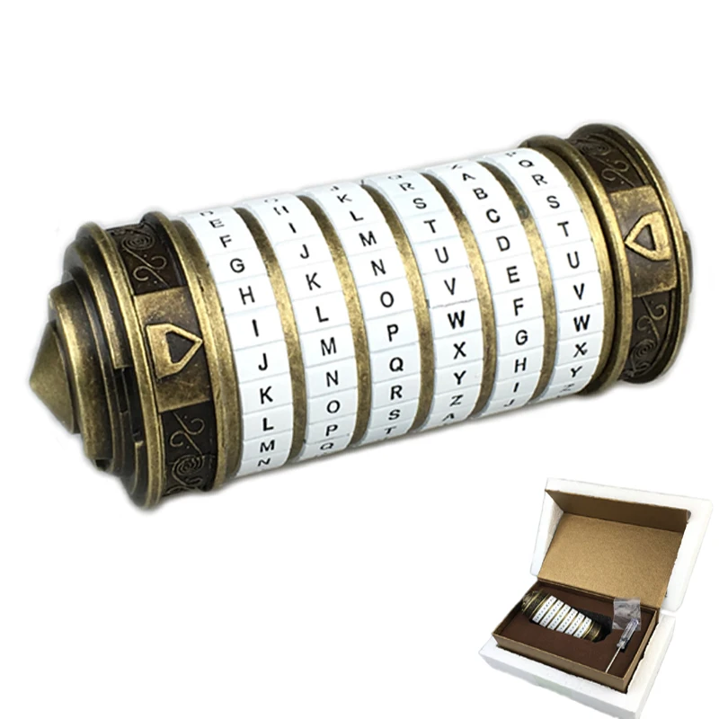 Leonardo Da Vinci код игрушки металлические замки-криптекс свадебные подарки подарок ко Дню Святого Валентина письмо пароль побега камерный реквизит