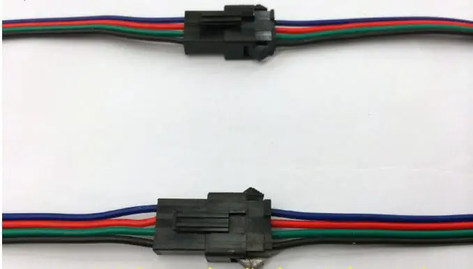 10 шт. 4 контактный гнездовой гибкий кабель для светодиодных лент RGB 5050 5630|4 pin female
