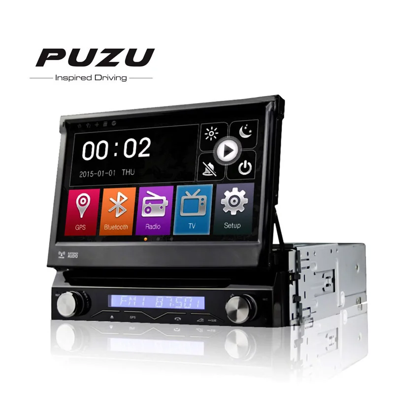 Универсальная " 1Din Авто выдвижная панель автомобиля DVD gps navi система с DVBT 3g WiFi tv DVR RDS AM FM SWC 4X50W DK7088