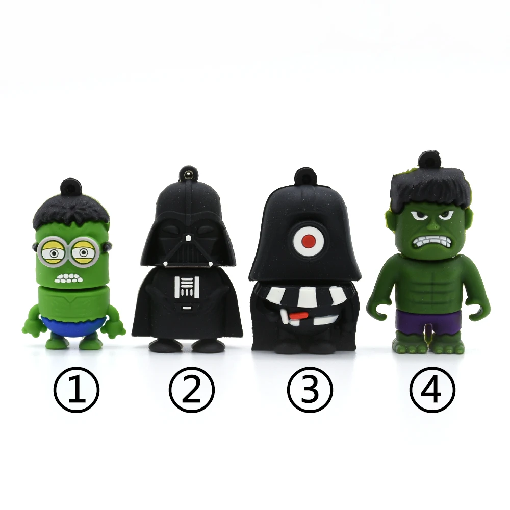 Флеш-накопитель с флешкой Hulk Usb Star Wars, флеш-накопитель Darth Vader, 4 ГБ, 8 ГБ, 16 ГБ, 32 ГБ, 64 ГБ, 128 ГБ, U диск, флешка, подарок