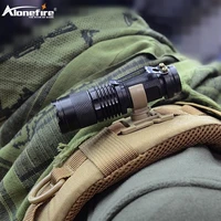 alonefire led flashlight swivel u ring clip webbing clamp tactical backpack attach strap hang camp outdoor hike mountain climb