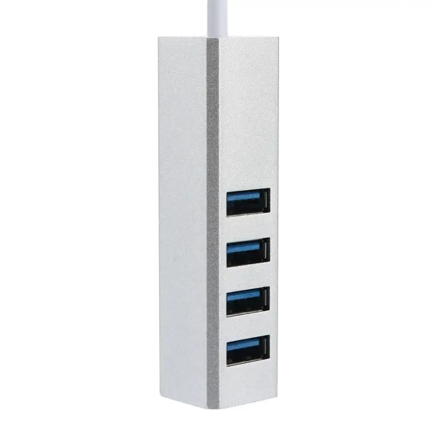 Алюминиевый usb-порт 3 0 и с 5 портами хаб передачи данных адаптером питания 20 Вт для