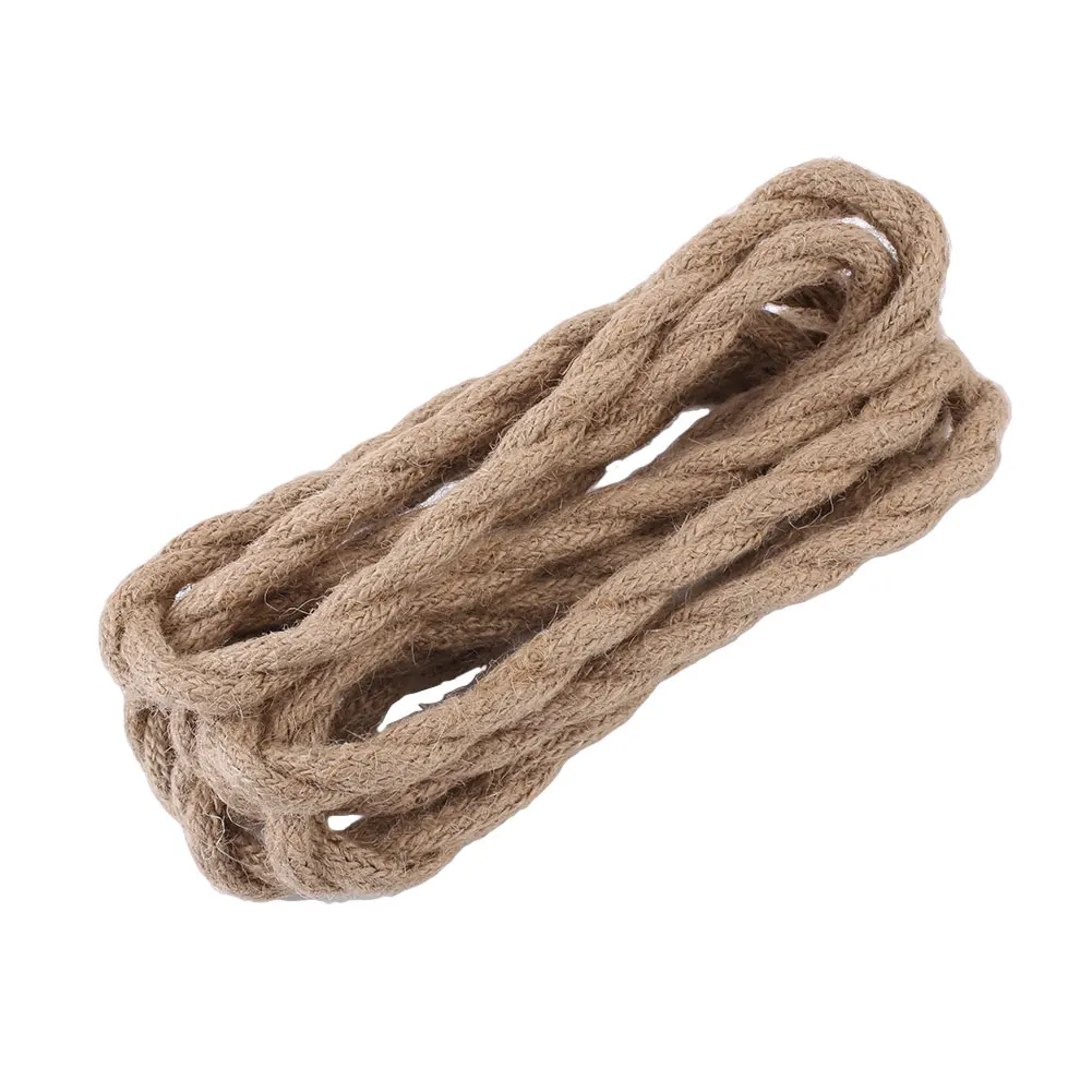 

Hemp Rope Wire Fabric Electrical Cord Lighting Accessories 2.5M