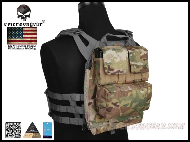 Emerson Back Pack BY ZIP Panel For AVS JPC2.0 CPC Tactical Vest Package EM9286