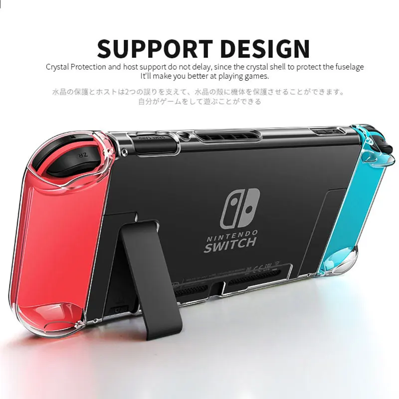 Жесткий прозрачный чехол для ПК Nintendo Switch Shell Funda Transparente|Сумки| |