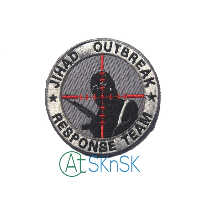 1 шт. дешевая цена Jihad команда реагирования на вспышки вышивка 7 4 см железо военных