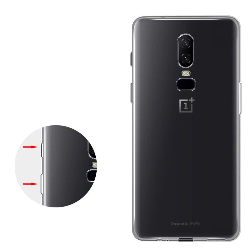 For Oneplus 6 Case Oneplus6 Transparent Silicone Soft TPU Phone Six A6000 A6003 Back Cover |