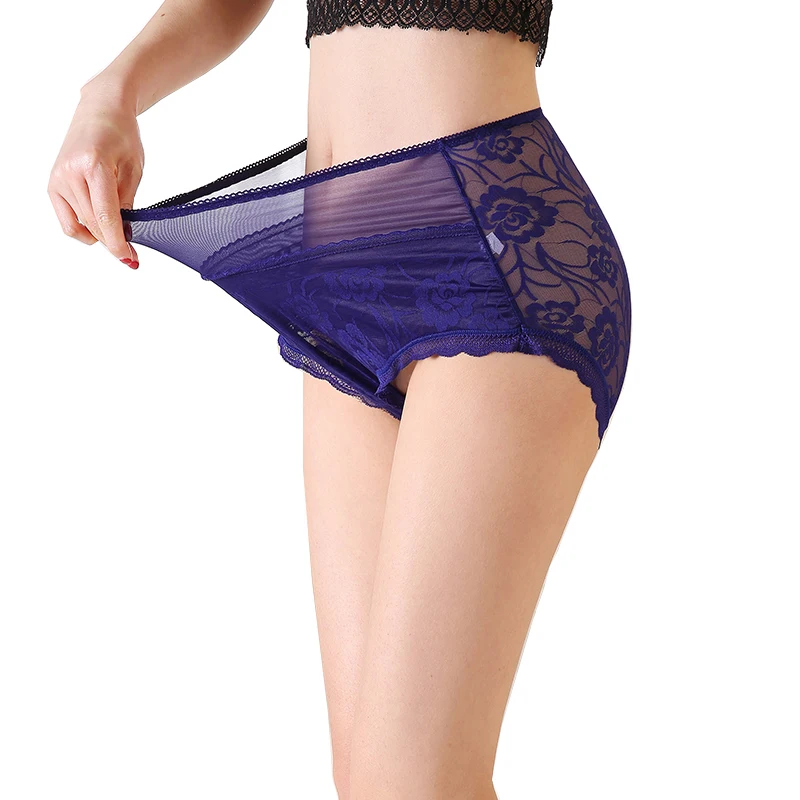 Трусики женские кружевные бесшовные с завышенной талией 3 шт./лот|Женские
