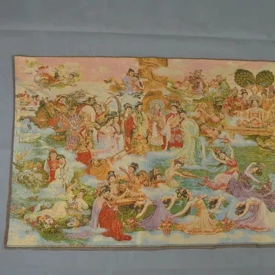 Древняя парча вышивка картины (Нотр Дам яочи)|Статуэтки и миниатюры| |