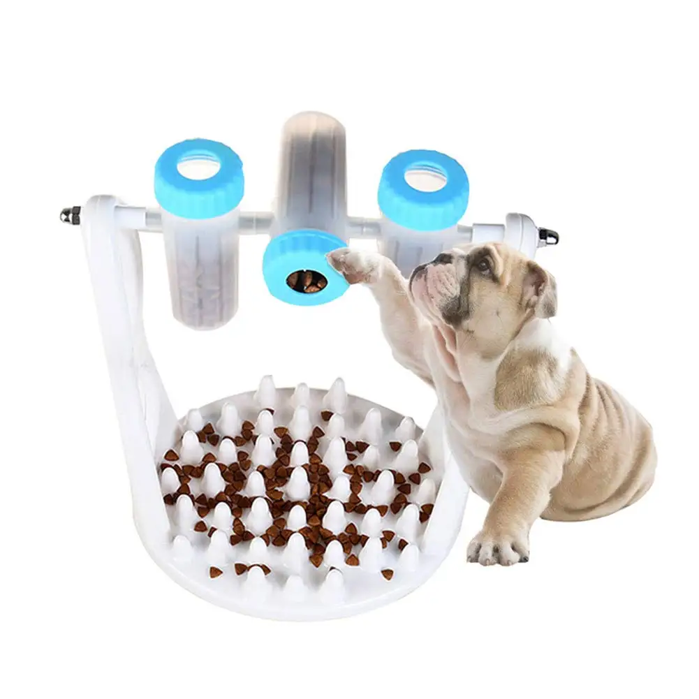 Pet Собака Кошка Интерактивная головоломка обогащение игрушки медленная Кормушка Для IQ обучения и развлечения спиннингом бутылки PW043