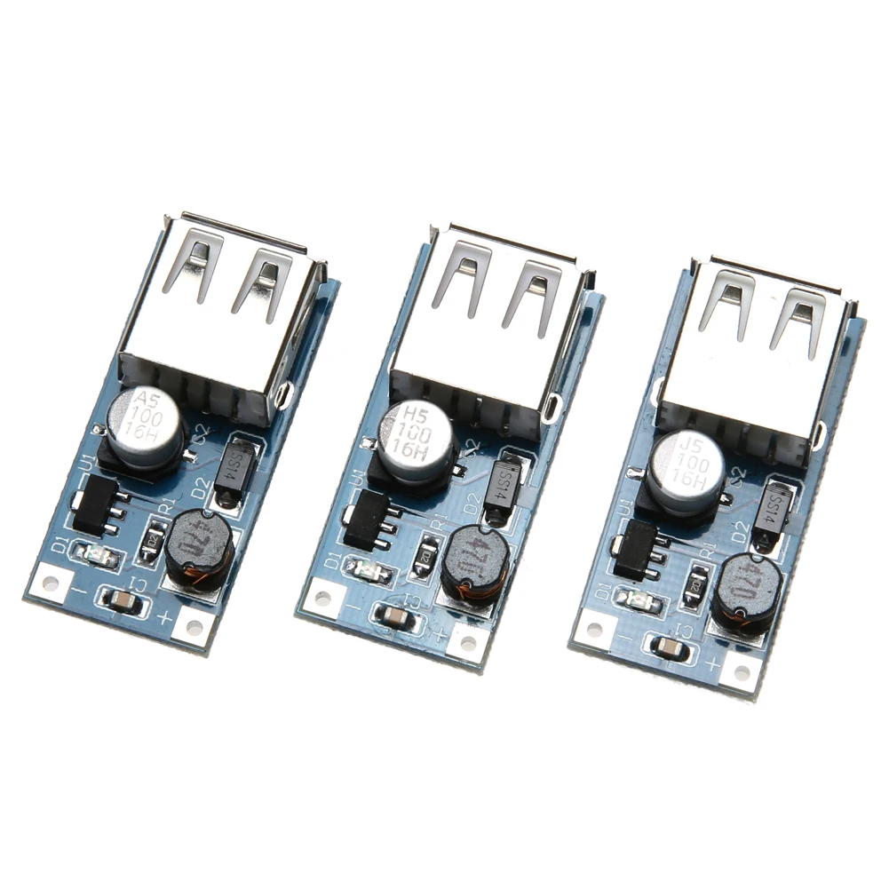 3 шт. DC повышающий наддува модуль USB Мощность Boost схема 0 9 V 5V с Вход Напряжение