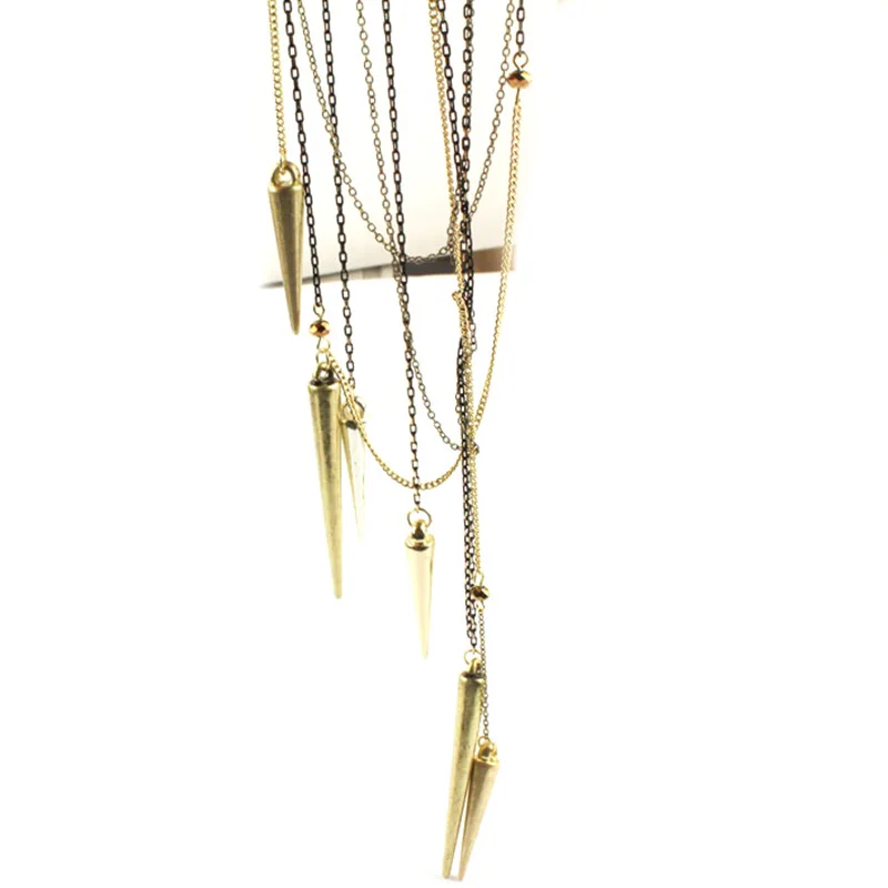 Черные золотые крупные длинные с бахромой цепочка заклепки ушные крючки клипсы