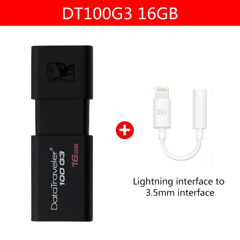 Kingston 16 GB USB флеш-накопители usb 3,0 флешки высокоскоростные флешки DT100G3 16 gb memoria USB stick - Цвет: 16GB-ZM-05