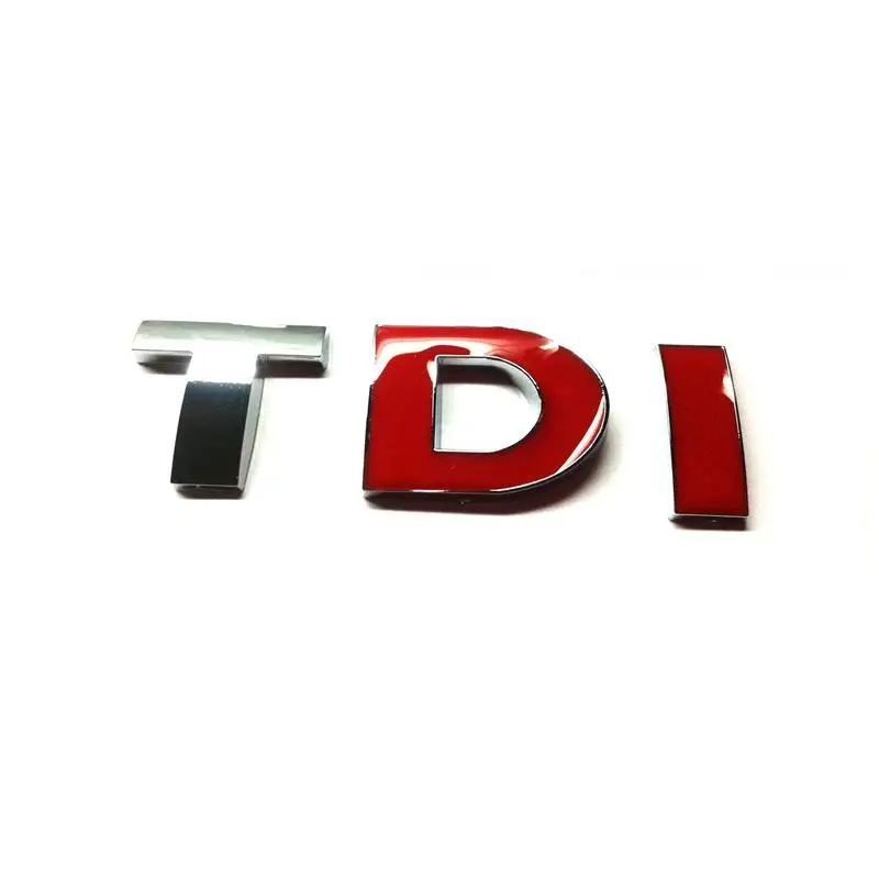 

100pcs/Lot Free Shipping GOOD Quality ABS TDI Emblem Badge