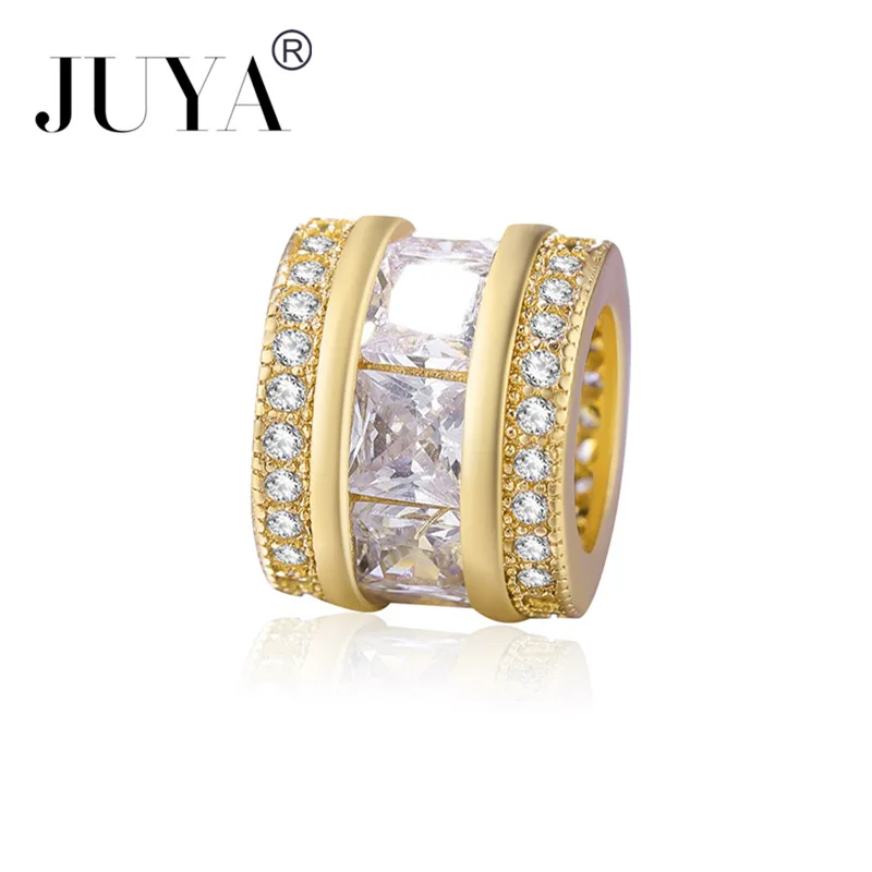 Хрустальные бусины AAA с фианитом для изготовления ювелирных изделий европейские