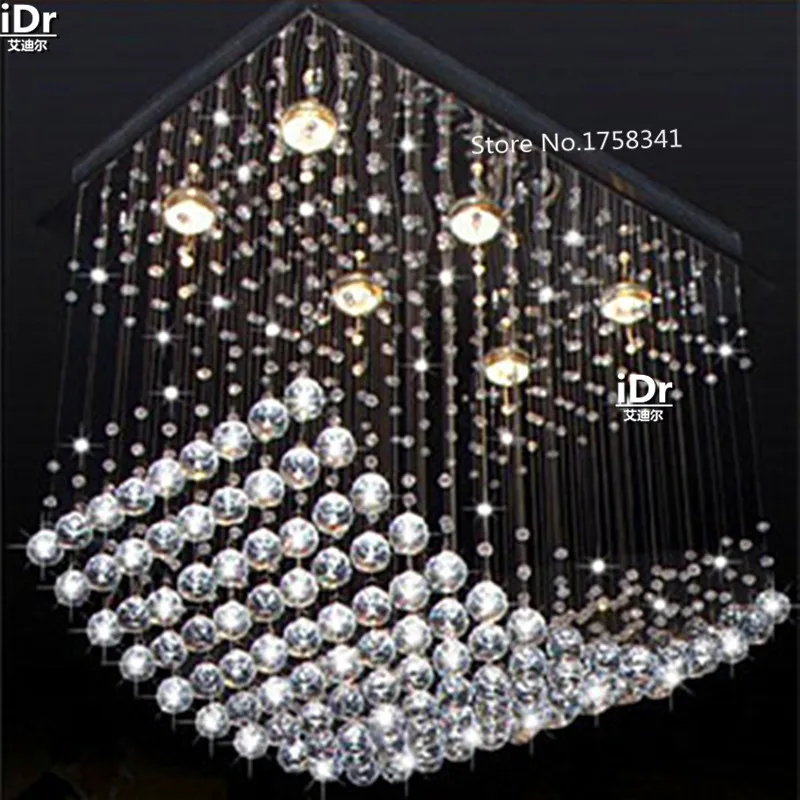 НОВАЯ Роскошная Современная хрустальная люстра с утопленным креплением