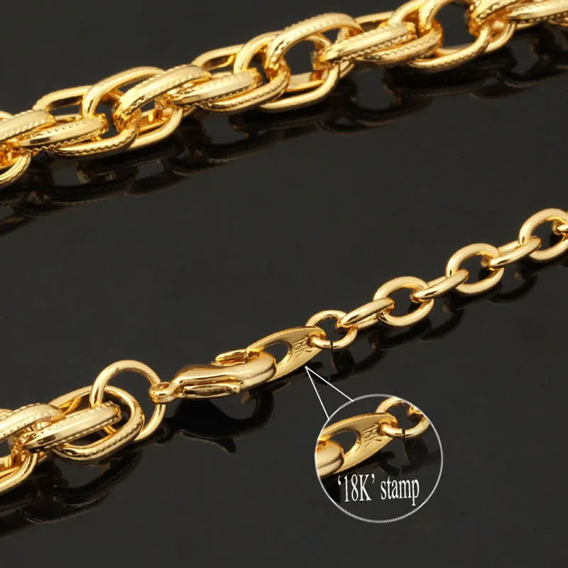 Мужской комплект ювелирных изделий из цепочки браслета и ожерелья 50 см + 5 см/66 NH5187